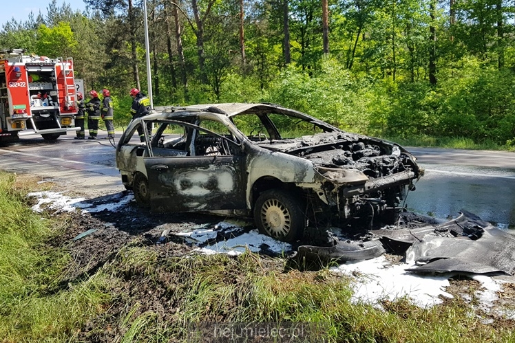 Pożar citroena na ul. Wolności
