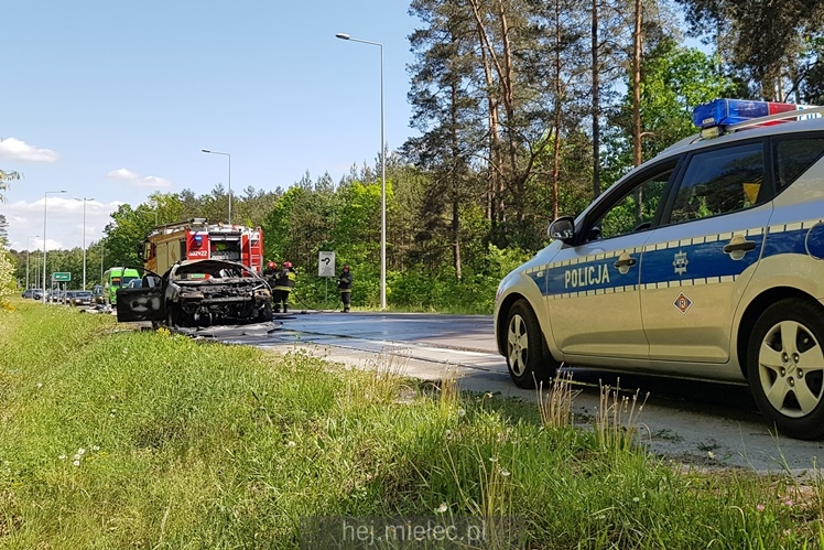 Pożar citroena na ul. Wolności