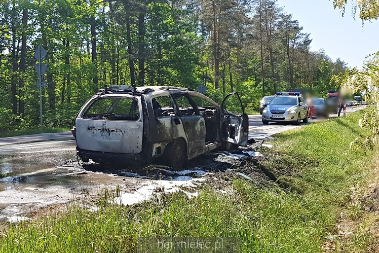 Pożar citroena na ul. Wolności