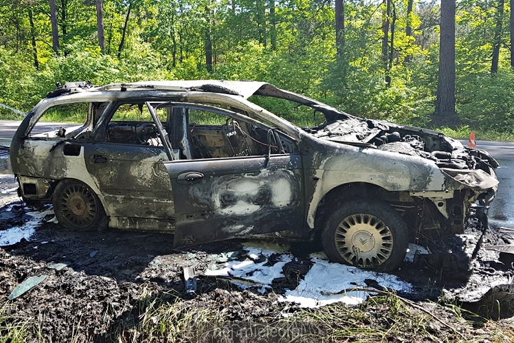 Pożar citroena na ul. Wolności