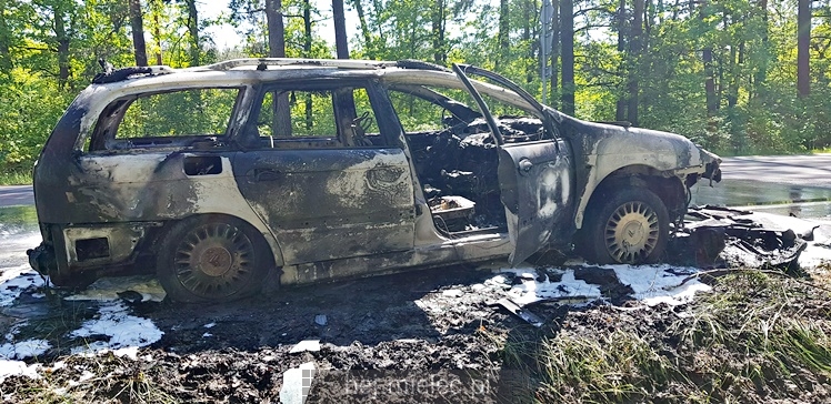 Pożar citroena na ul. Wolności