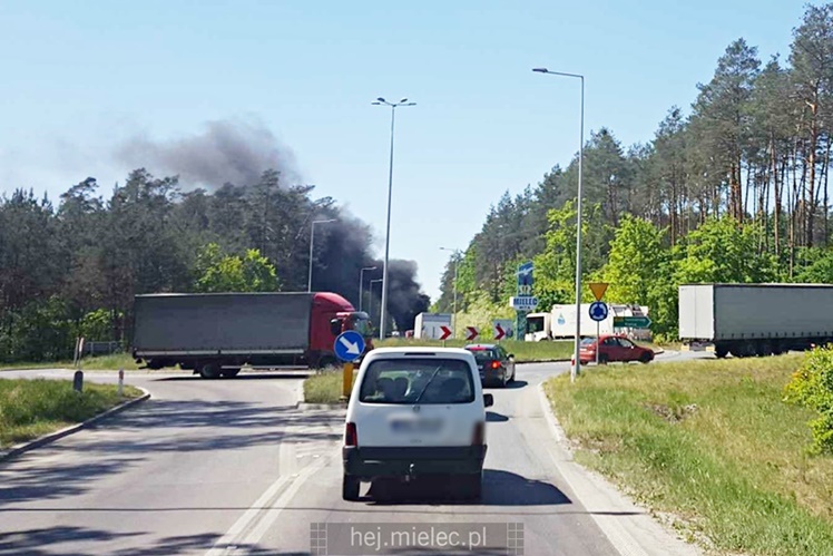 Pożar citroena na ul. Wolności