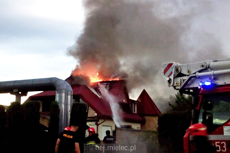 Pożar domu przy ul. Długiej