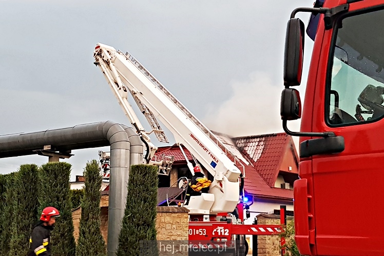 Pożar domu przy ul. Długiej