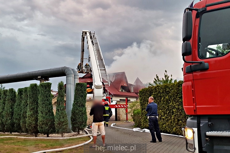 Pożar domu przy ul. Długiej