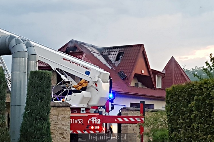 Pożar domu przy ul. Długiej