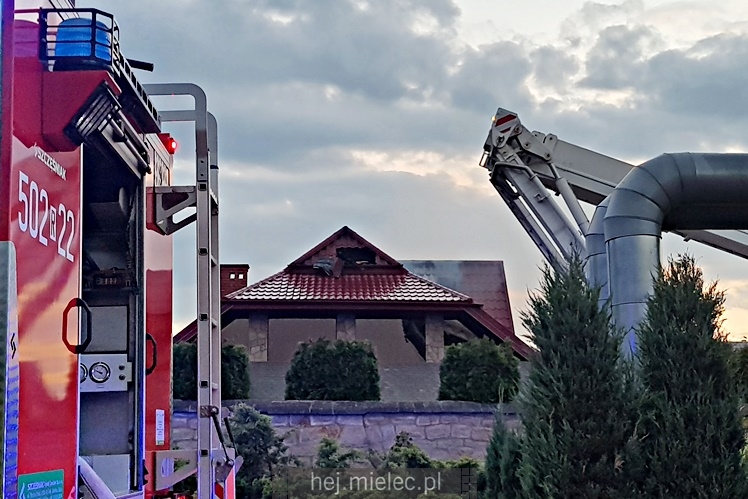 Pożar domu przy ul. Długiej