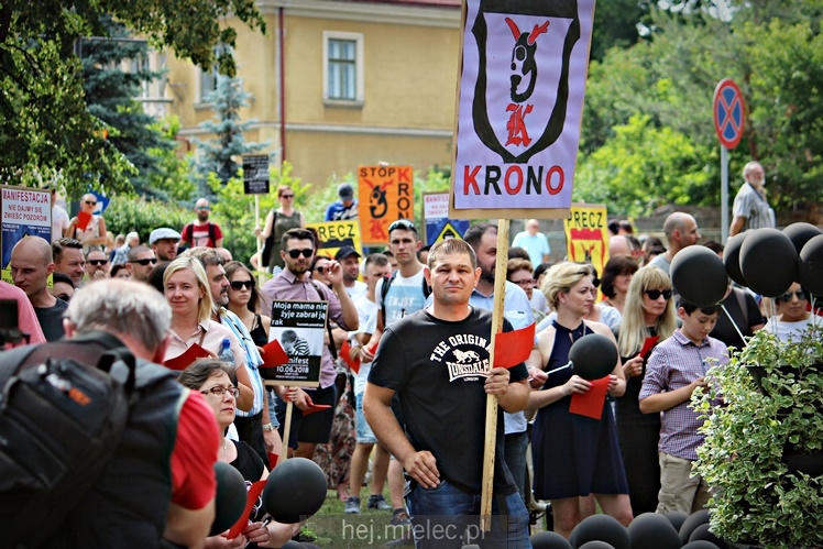 Drugi protest mielczan przeciwko firmie Kronospan