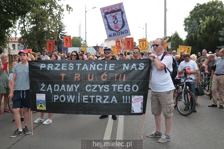 Drugi protest mielczan przeciwko firmie Kronospan