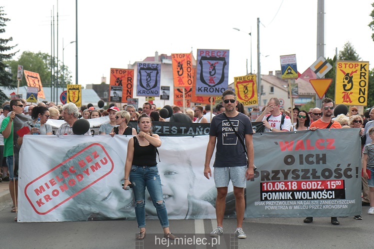Drugi protest mielczan przeciwko firmie Kronospan