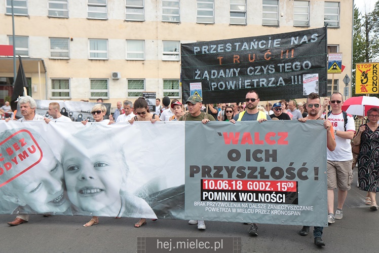 Drugi protest mielczan przeciwko firmie Kronospan