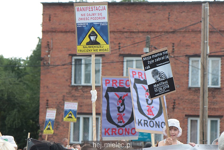 Drugi protest mielczan przeciwko firmie Kronospan
