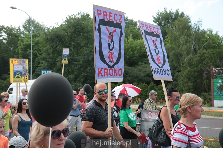 Drugi protest mielczan przeciwko firmie Kronospan