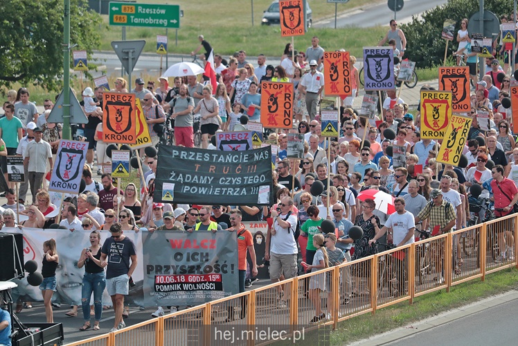 Drugi protest mielczan przeciwko firmie Kronospan
