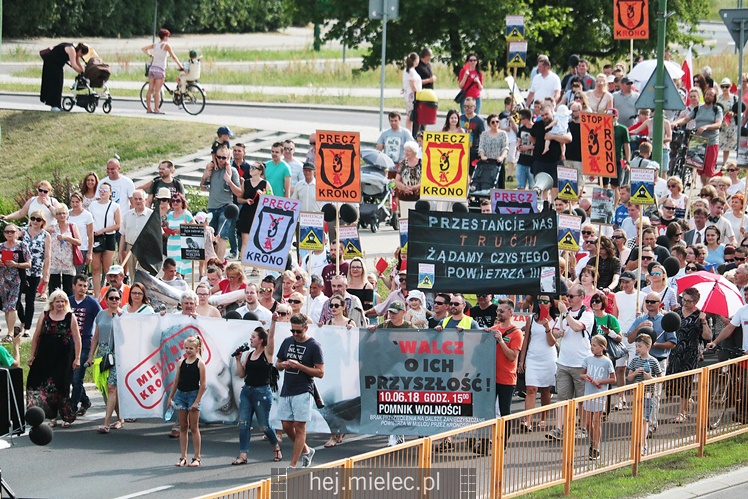 Drugi protest mielczan przeciwko firmie Kronospan