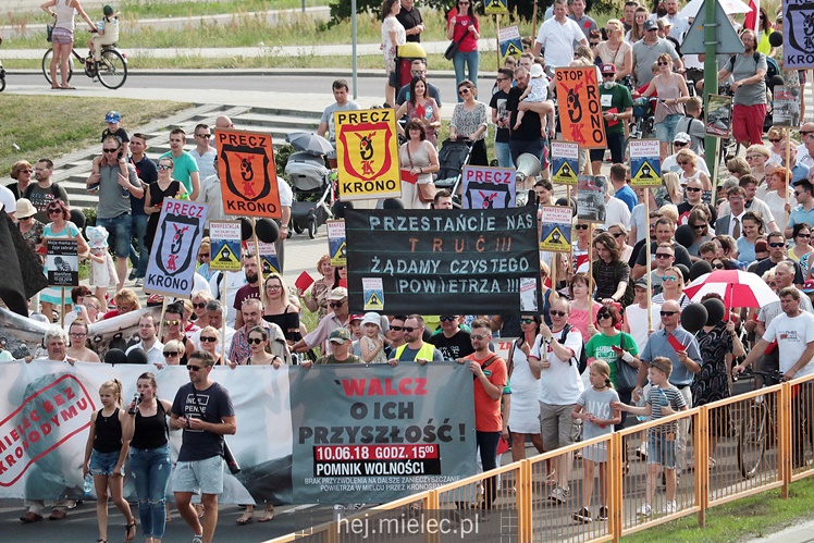 Drugi protest mielczan przeciwko firmie Kronospan