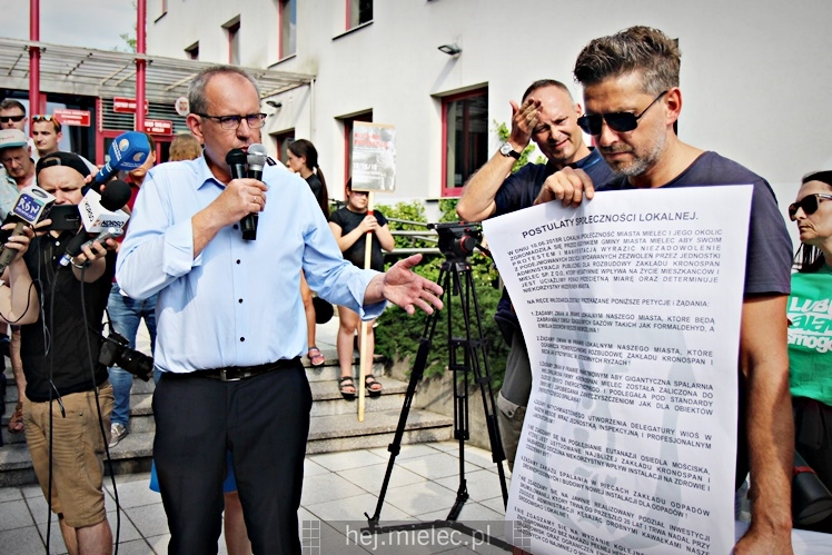Drugi protest mielczan przeciwko firmie Kronospan