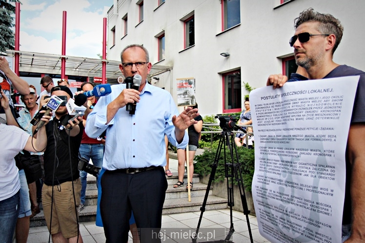 Drugi protest mielczan przeciwko firmie Kronospan