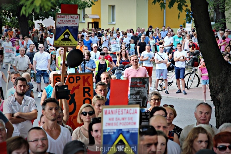 Drugi protest mielczan przeciwko firmie Kronospan