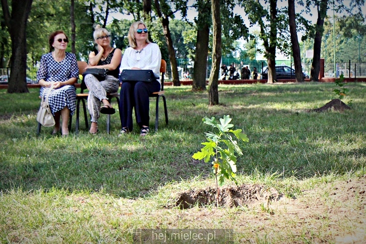 Posadzenie Dębów Niepodległości Jana Weryńskiego i Augusta Jadernego