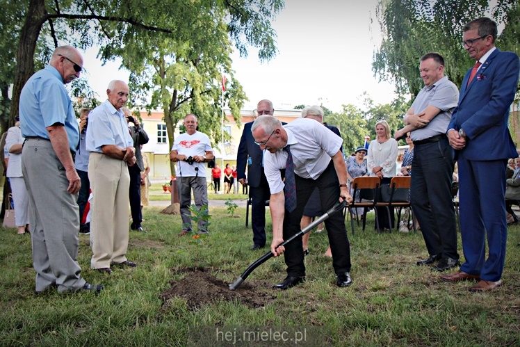 Posadzenie Dębów Niepodległości Jana Weryńskiego i Augusta Jadernego