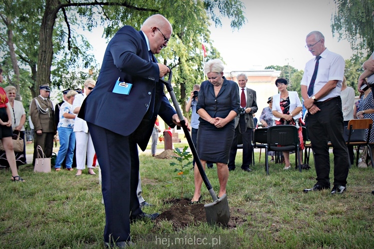 Posadzenie Dębów Niepodległości Jana Weryńskiego i Augusta Jadernego