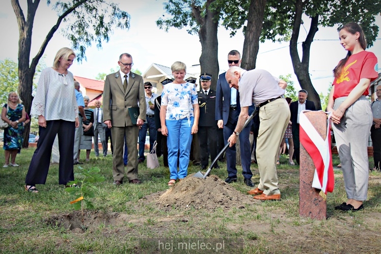 Posadzenie Dębów Niepodległości Jana Weryńskiego i Augusta Jadernego