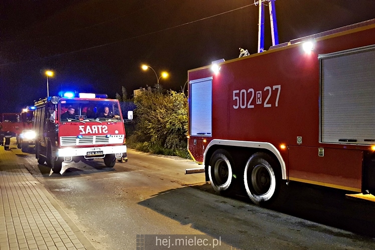 Pożar starej cegielni przy ul. Wojsławskiej