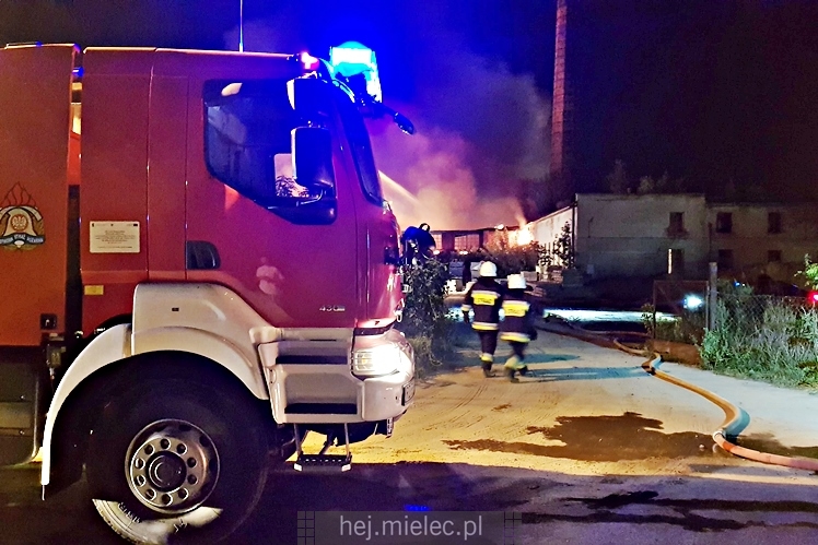 Pożar starej cegielni przy ul. Wojsławskiej