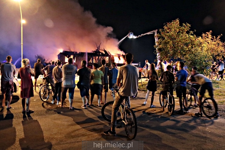 Pożar starej cegielni przy ul. Wojsławskiej