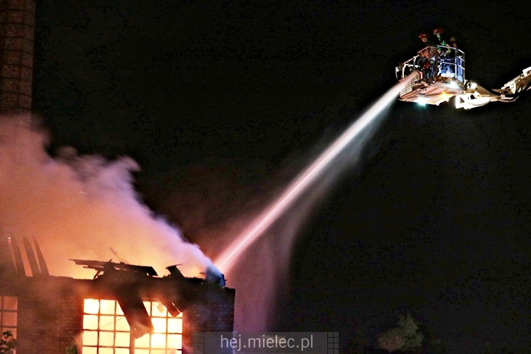 Pożar starej cegielni przy ul. Wojsławskiej