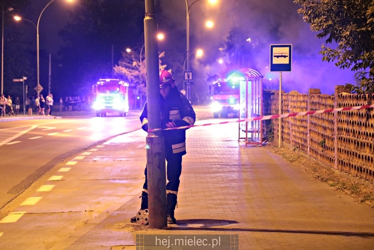 Pożar starej cegielni przy ul. Wojsławskiej