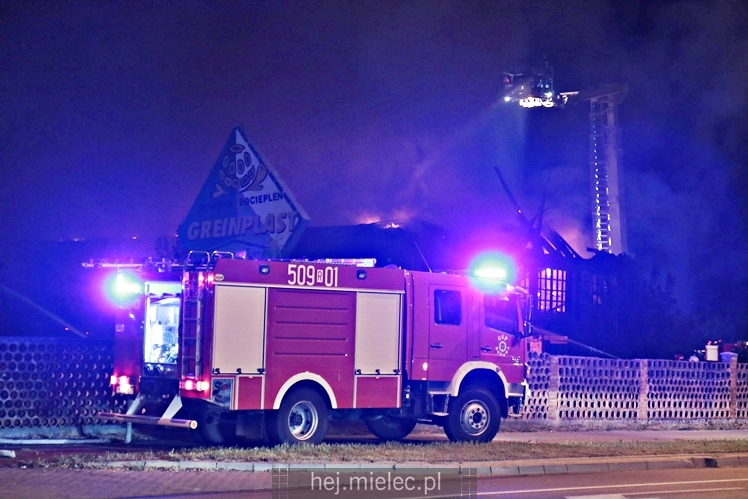 Pożar starej cegielni przy ul. Wojsławskiej