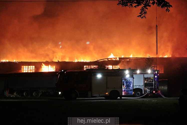 Pożar starej cegielni przy ul. Wojsławskiej
