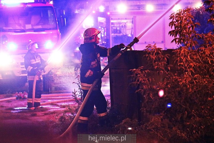 Pożar starej cegielni przy ul. Wojsławskiej