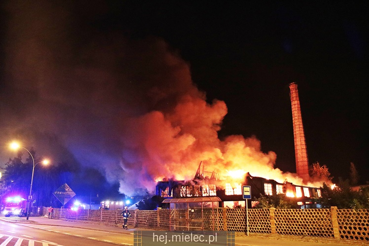 Pożar starej cegielni przy ul. Wojsławskiej