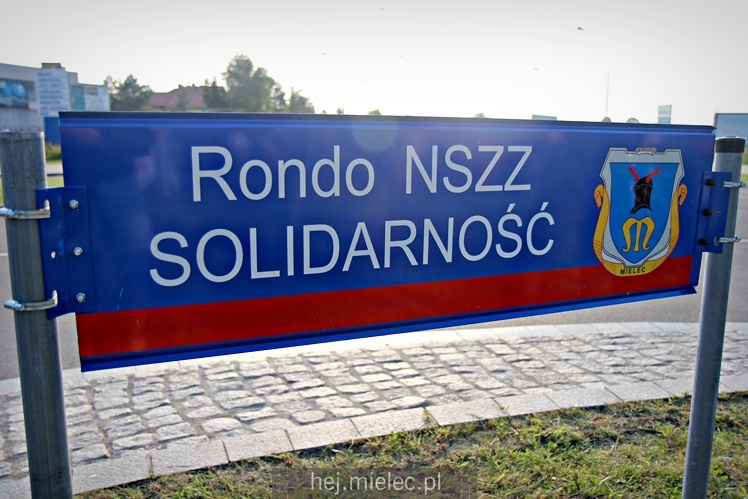 Rondo na al. Kwiatkowskiego już oficjalnie ma swoją nazwę ? NSZZ Solidarność
