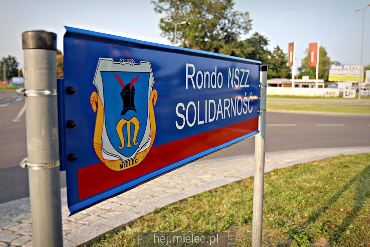 Rondo na al. Kwiatkowskiego już oficjalnie ma swoją nazwę ? NSZZ Solidarność