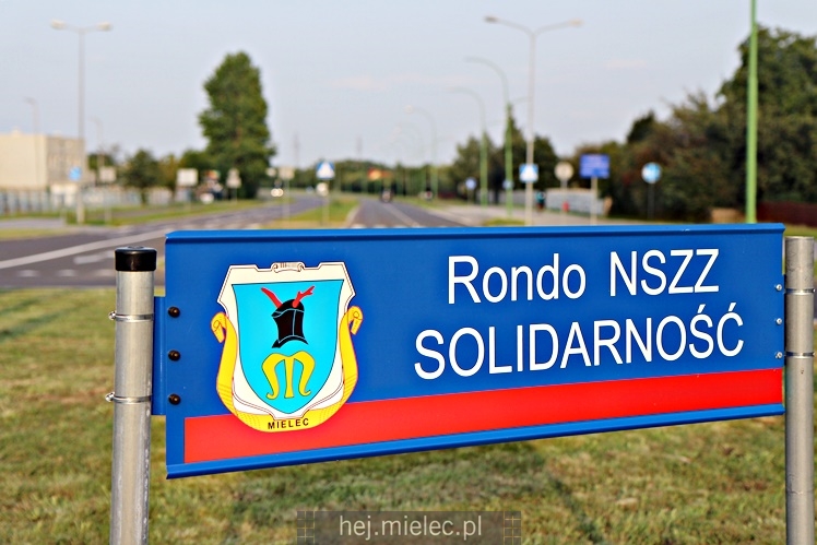 Rondo na al. Kwiatkowskiego już oficjalnie ma swoją nazwę ? NSZZ Solidarność