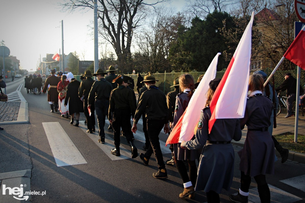 Józef Piłsudski przyjechał do Mielca