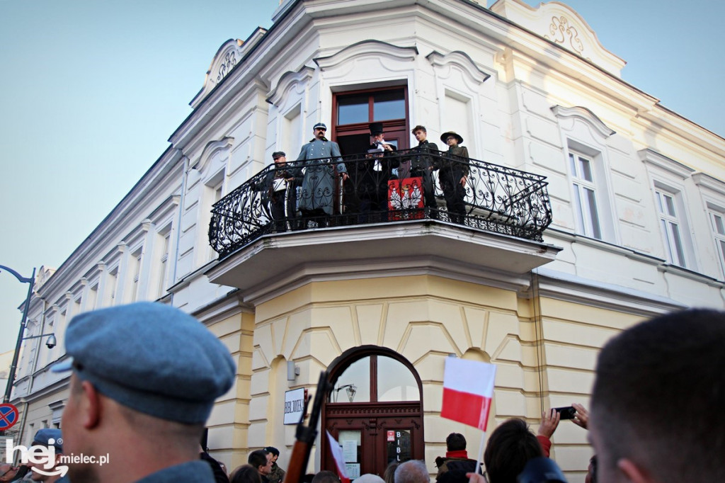 Józef Piłsudski przyjechał do Mielca