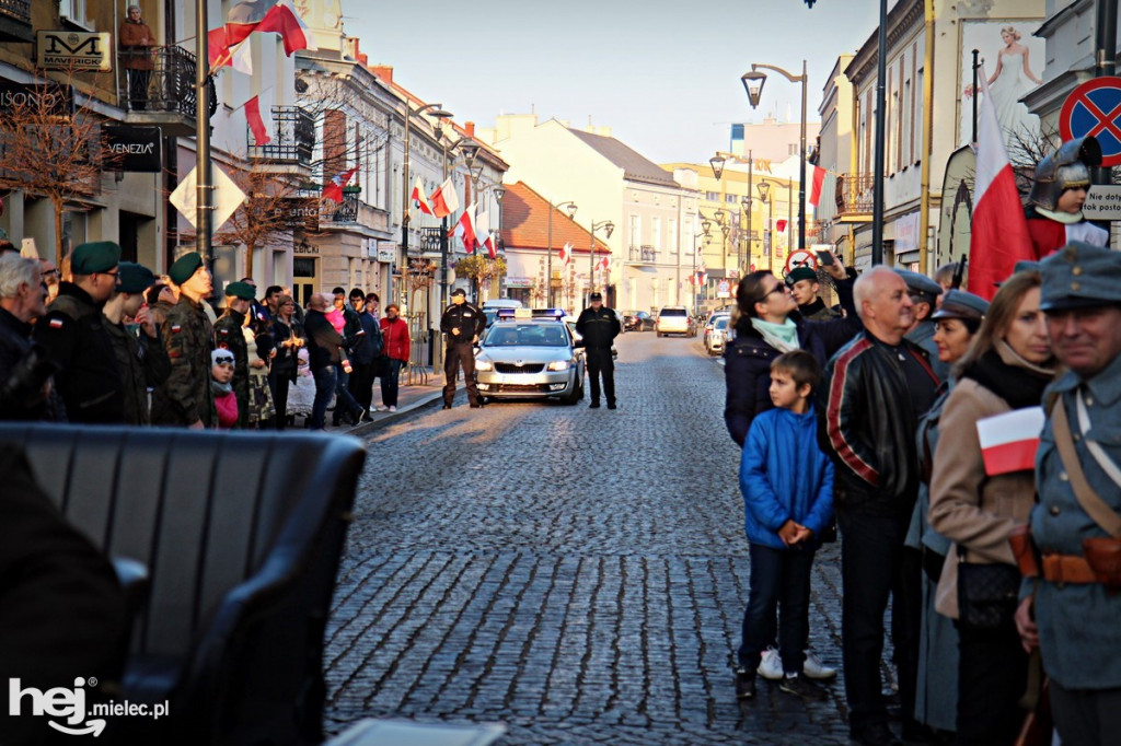 Józef Piłsudski przyjechał do Mielca