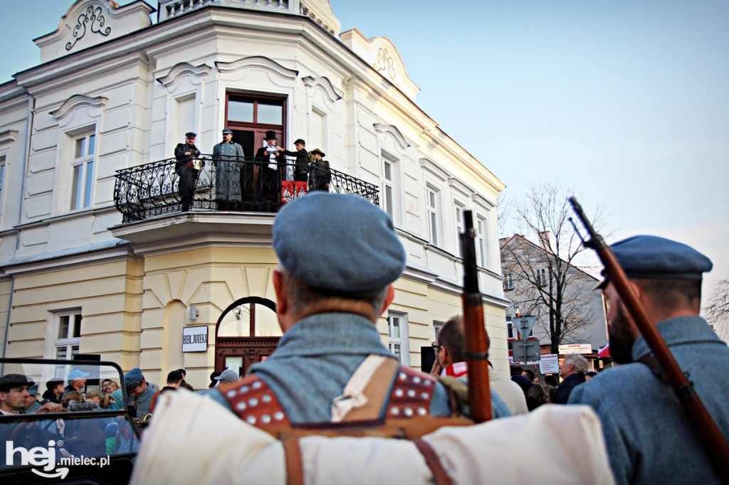 Józef Piłsudski przyjechał do Mielca