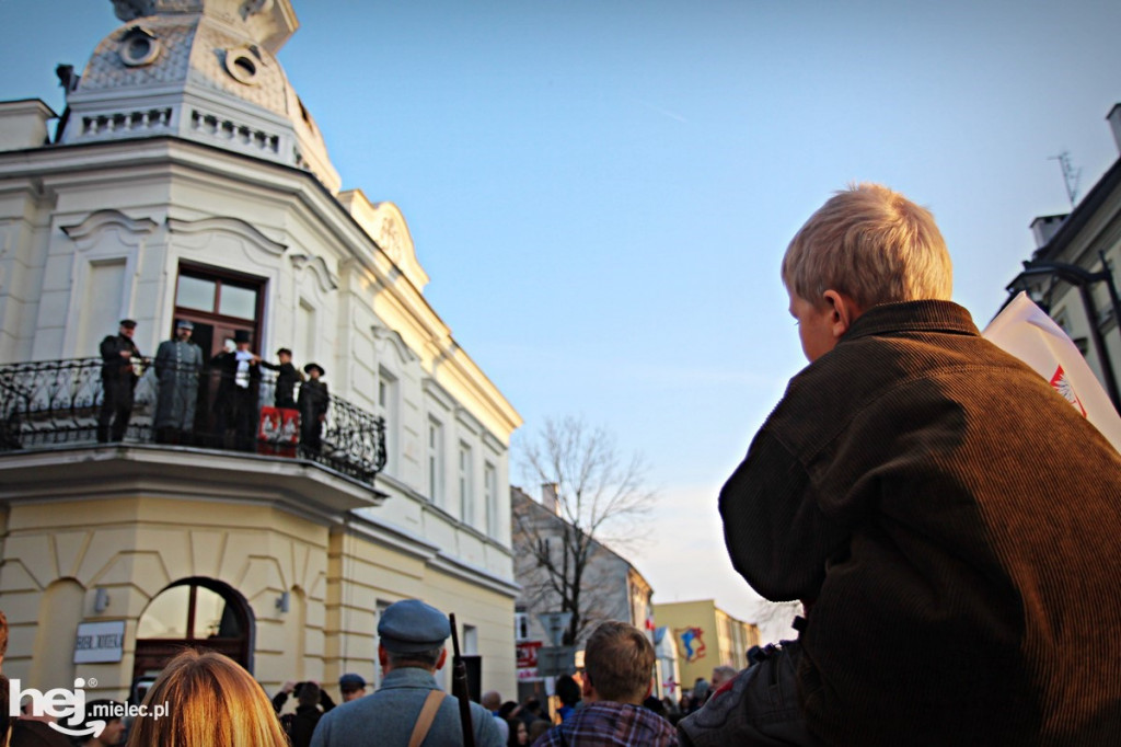 Józef Piłsudski przyjechał do Mielca