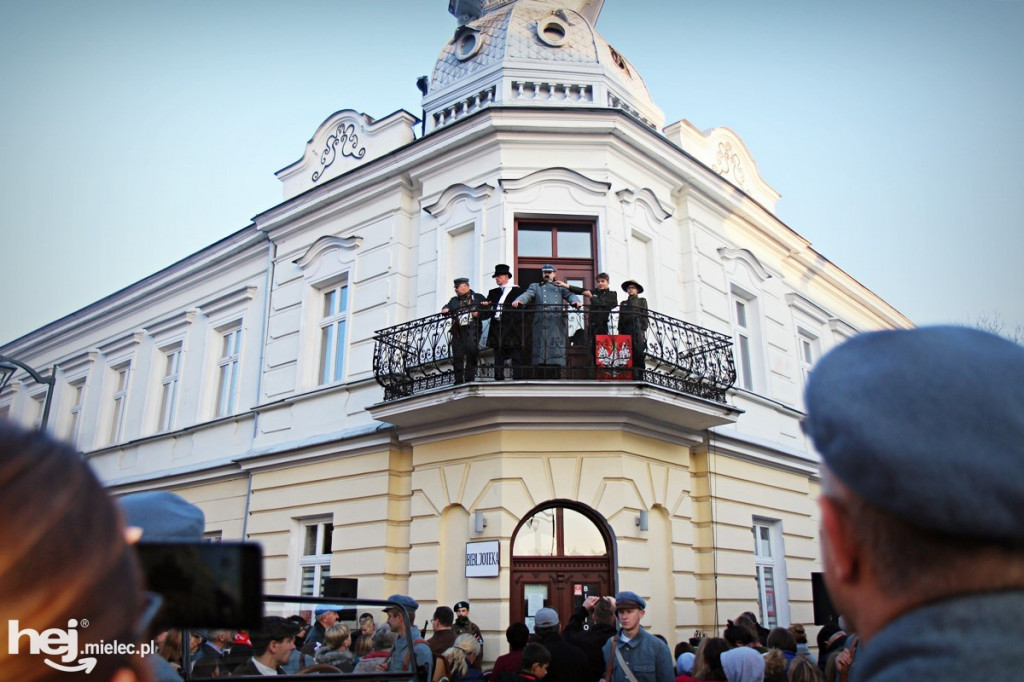 Józef Piłsudski przyjechał do Mielca