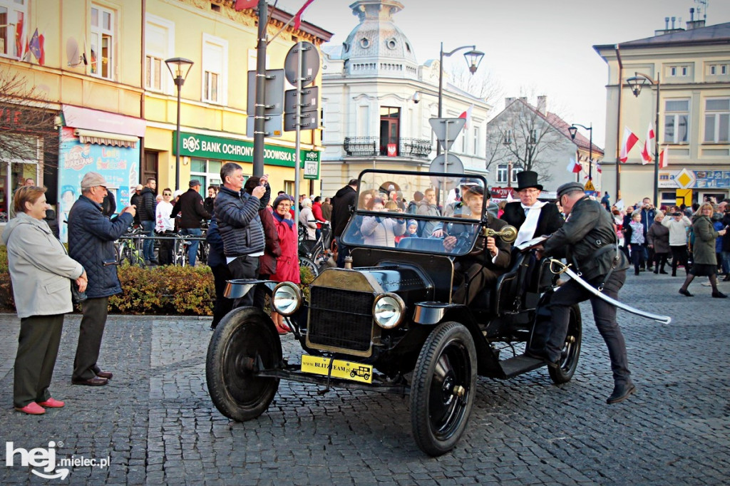 Józef Piłsudski przyjechał do Mielca