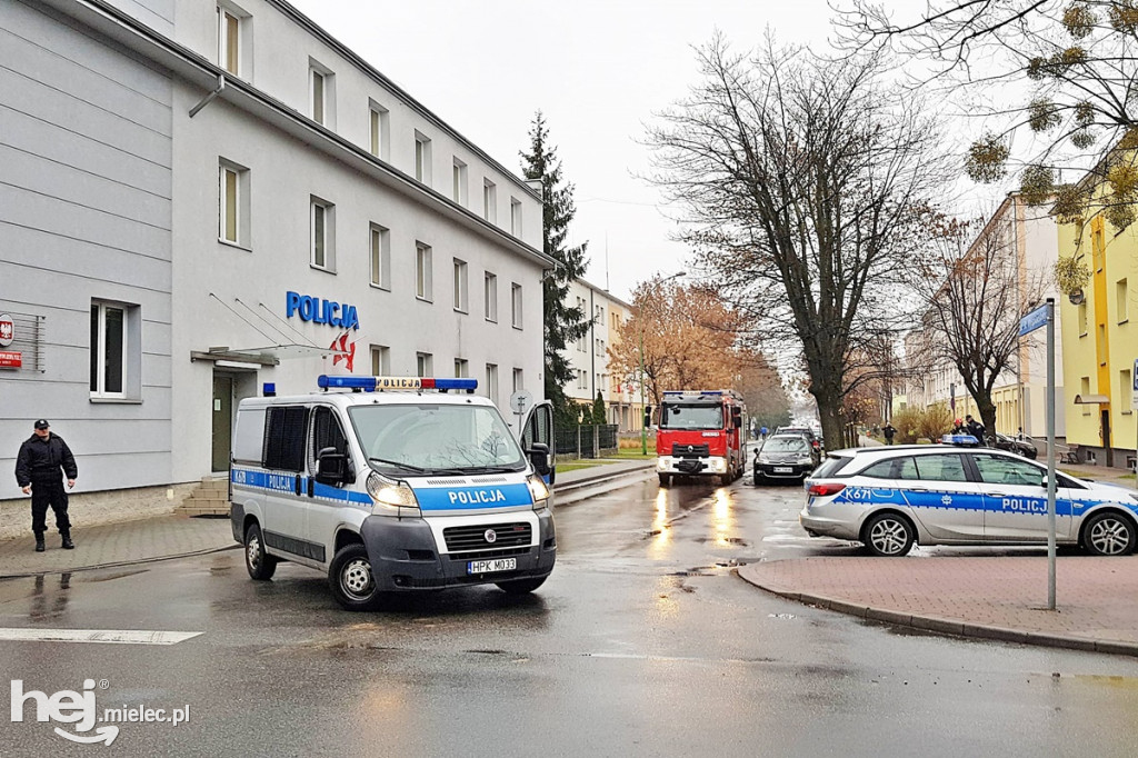 Zawiadomienie o bombie w centrum miasta