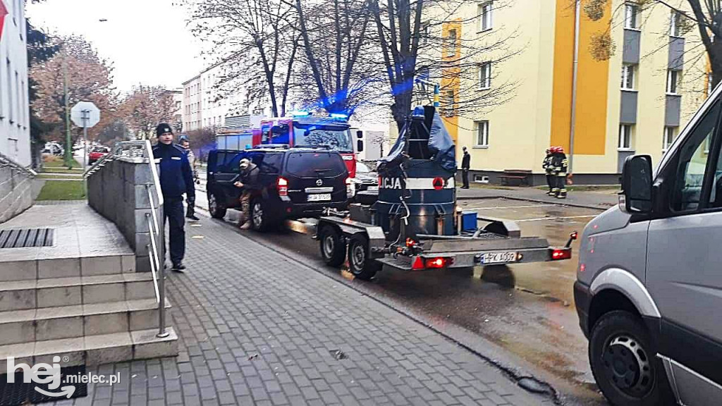 Zawiadomienie o bombie w centrum miasta