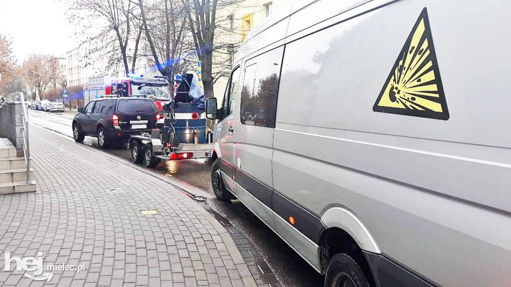 Zawiadomienie o bombie w centrum miasta