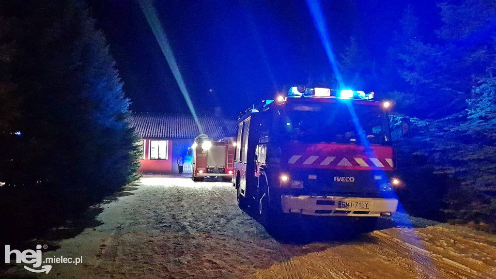 Pożar silosa z wiórami